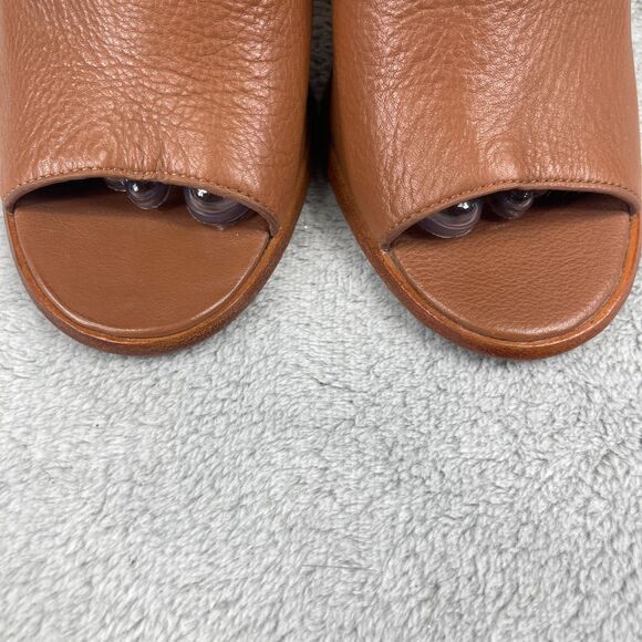 Coach Leanna Soft Milled LHTR Womens Slingback 8.5B Saddle Heeled Sandals A7842 - Picture 12 of 14